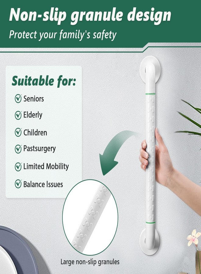 JFMkaer Grab Bars for Shower,2 Pack 20 Inch Shower Handle Bath Grab Rails with Anti-Slip Grip and Safety Luminous Circles,Stainless Steel Bath Handle Bathroom Grab Bar for Seniors, and Disability. - Image 4